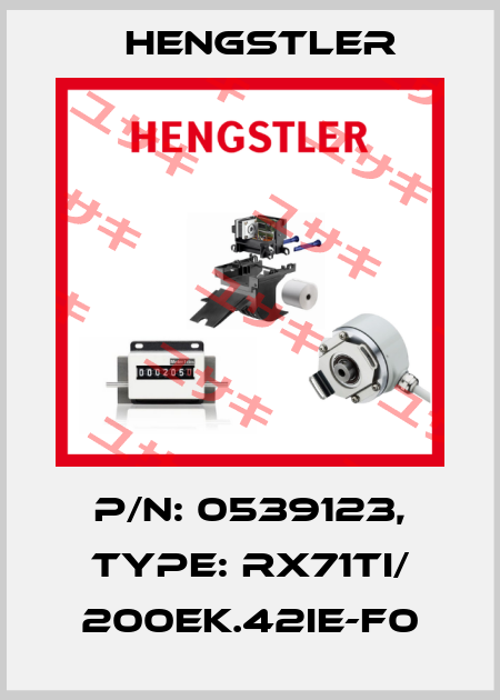 p/n: 0539123, Type: RX71TI/ 200EK.42IE-F0 Hengstler