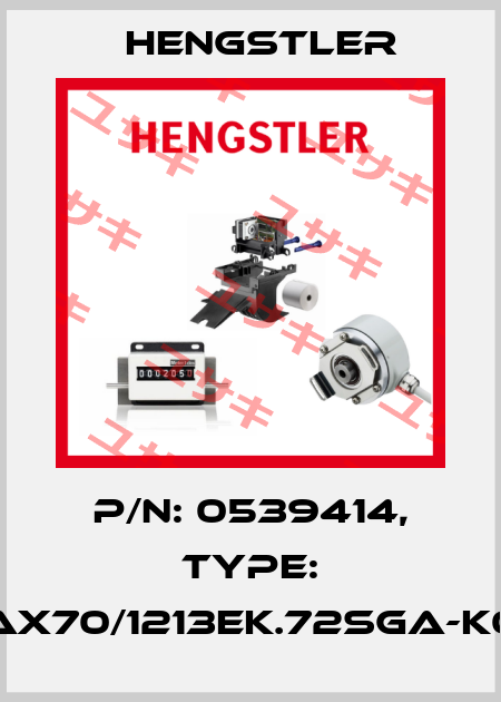 p/n: 0539414, Type: AX70/1213EK.72SGA-K0 Hengstler