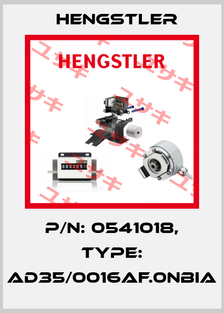 p/n: 0541018, Type: AD35/0016AF.0NBIA Hengstler