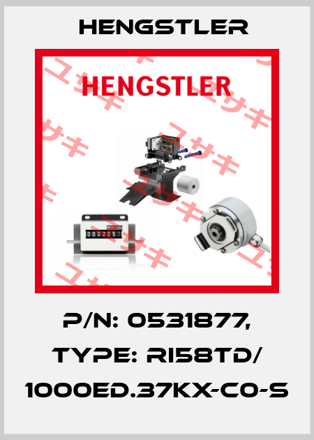p/n: 0531877, Type: RI58TD/ 1000ED.37KX-C0-S Hengstler