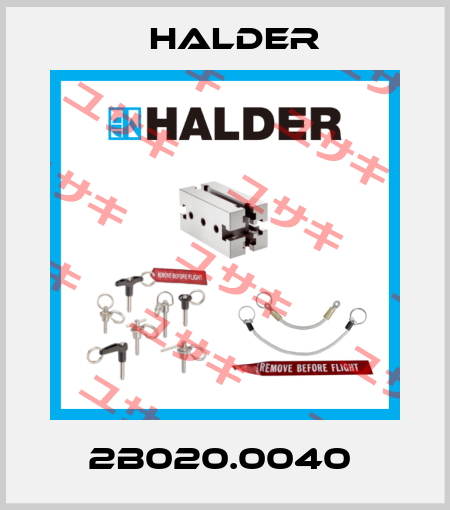 2B020.0040  Halder