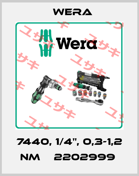 7440, 1/4", 0,3-1,2 Nm    2202999  Wera