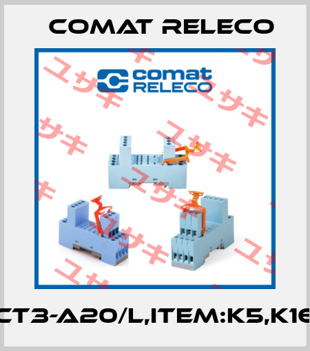 CT3-A20/L,Item:K5,K16 Comat Releco