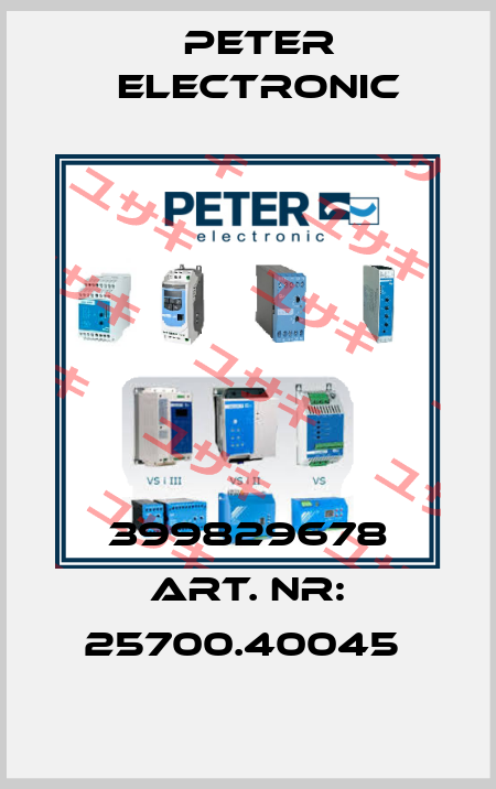399829678 Art. Nr: 25700.40045  Peter Electronic