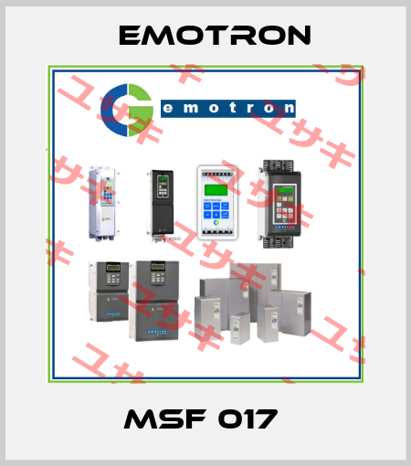 MSF 017  Emotron