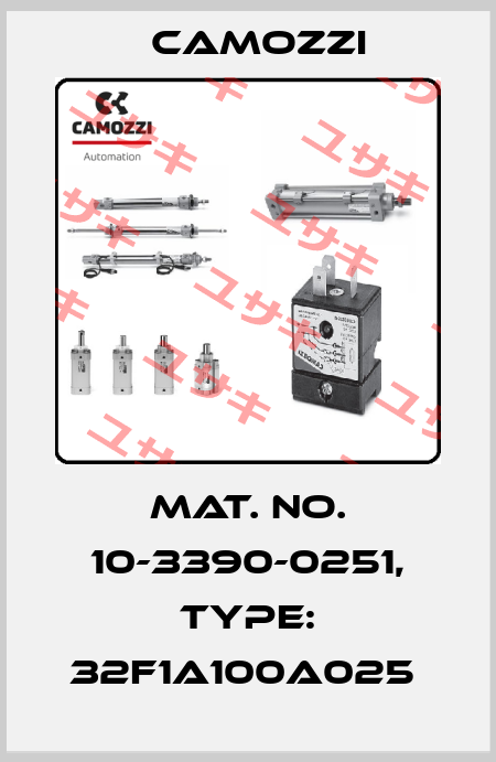 Mat. No. 10-3390-0251, Type: 32F1A100A025  Camozzi