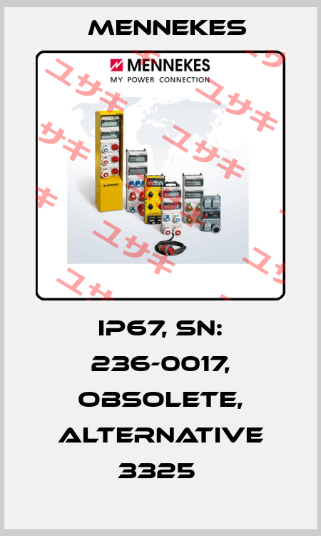 IP67, SN: 236-0017, obsolete, alternative 3325  Mennekes