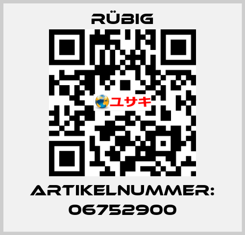 Artikelnummer: 06752900 Rübig