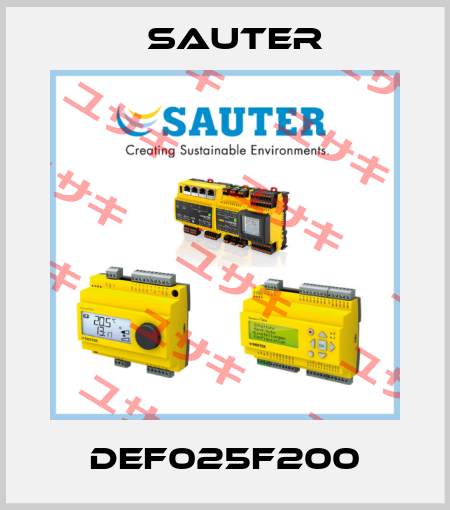 DEF025F200 Sauter
