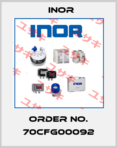 Order No. 70CFG00092 Inor