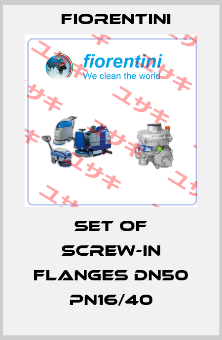 Set of screw-in flanges DN50 PN16/40 Fiorentini