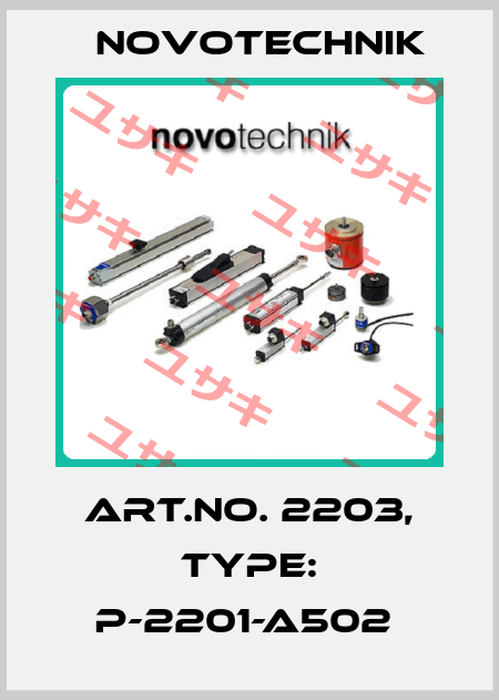 Art.No. 2203, Type: P-2201-A502  Novotechnik