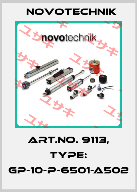 Art.No. 9113, Type: GP-10-P-6501-A502 Novotechnik