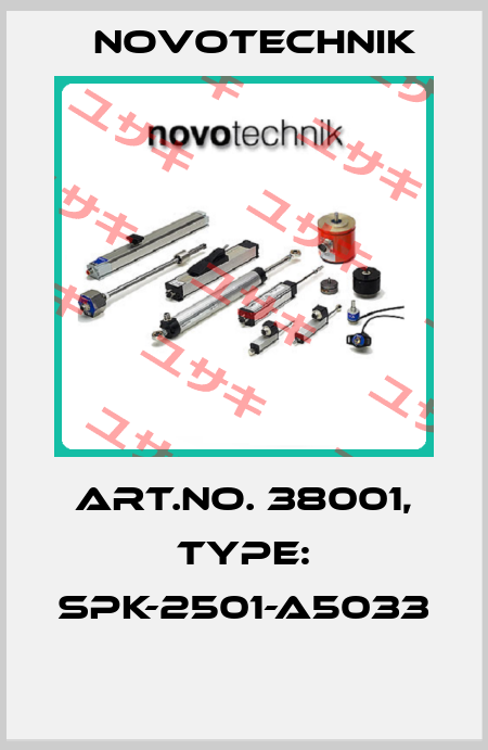 Art.No. 38001, Type: SPK-2501-A5033  Novotechnik