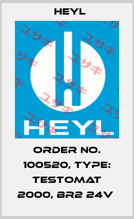 Order No. 100520, Type: Testomat 2000, Br2 24V  Heyl