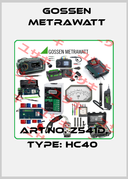 Art.No. Z541D, Type: HC40  Gossen Metrawatt
