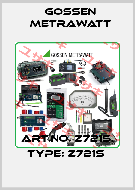 Art.No. Z721S, Type: Z721S  Gossen Metrawatt