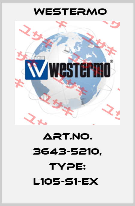 Art.No. 3643-5210, Type: L105-S1-EX  Westermo