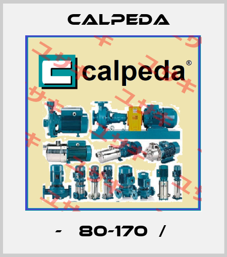 В-А 80-170В/А  Calpeda