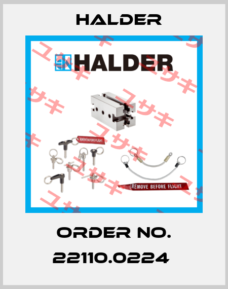 Order No. 22110.0224  Halder
