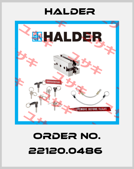 Order No. 22120.0486  Halder