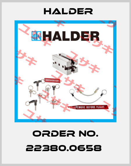 Order No. 22380.0658  Halder