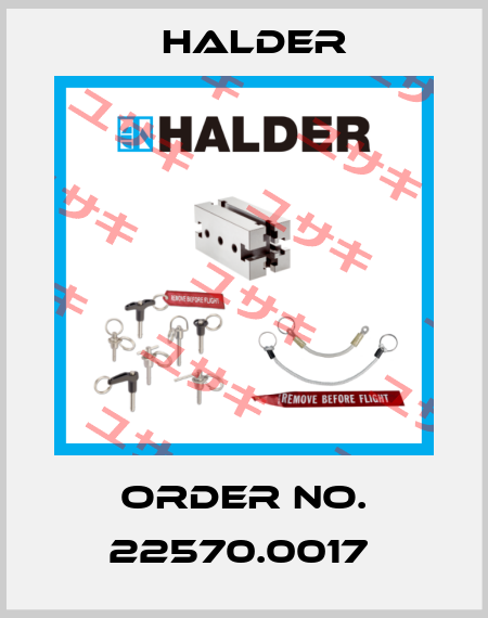 Order No. 22570.0017  Halder