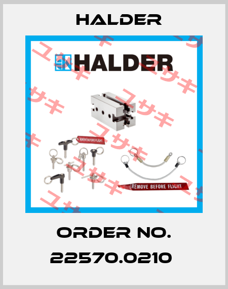 Order No. 22570.0210  Halder