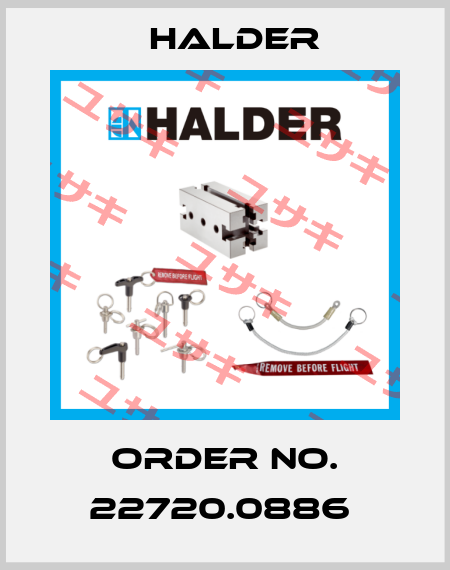 Order No. 22720.0886  Halder