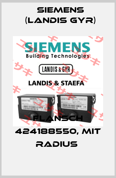 Flansch 424188550, mit Radius  Siemens (Landis Gyr)