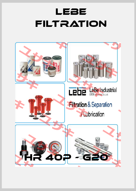 HR 40P - G20  Lebe Filtration