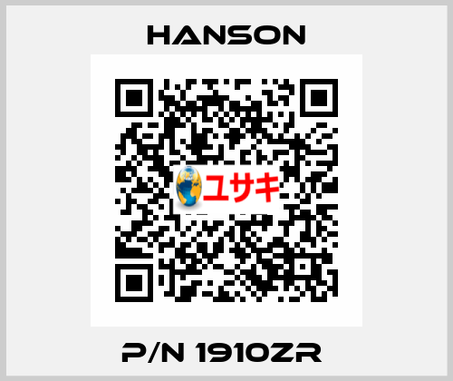 p/n 1910ZR  HANSON