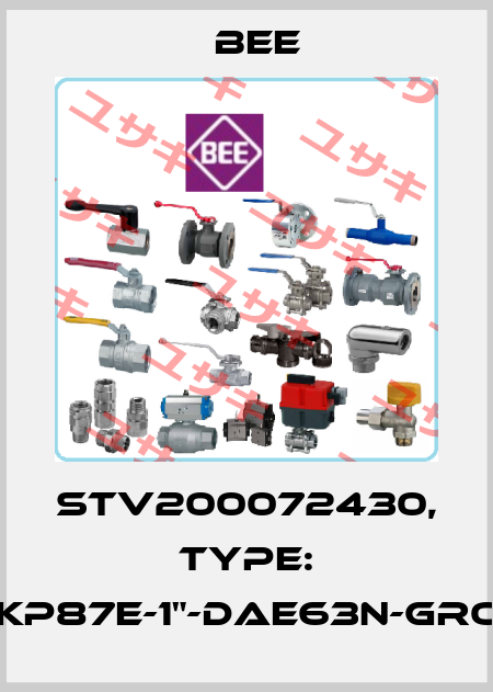STV200072430, Type: AKP87E-1"-DAE63N-GROB BEE