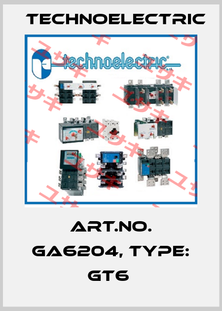 Art.No. GA6204, Type: GT6  Technoelectric