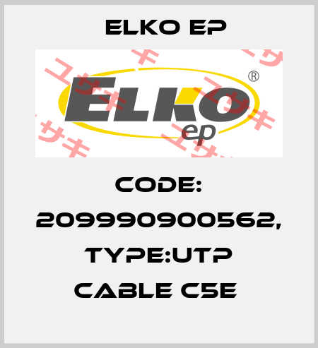 Code: 209990900562, Type:UTP Cable c5e  Elko EP
