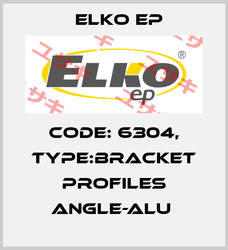 Code: 6304, Type:bracket profiles ANGLE-ALU  Elko EP