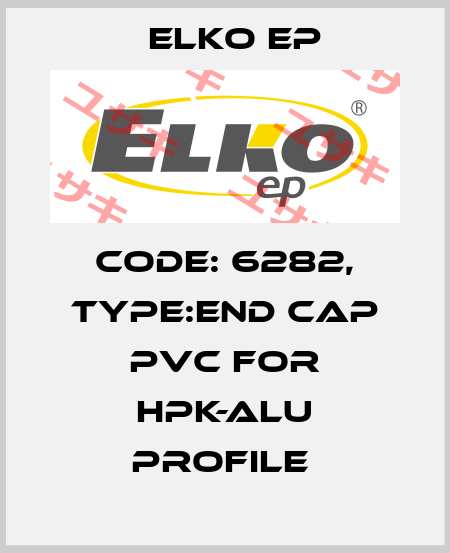 Code: 6282, Type:end cap PVC for HPK-ALU profile  Elko EP
