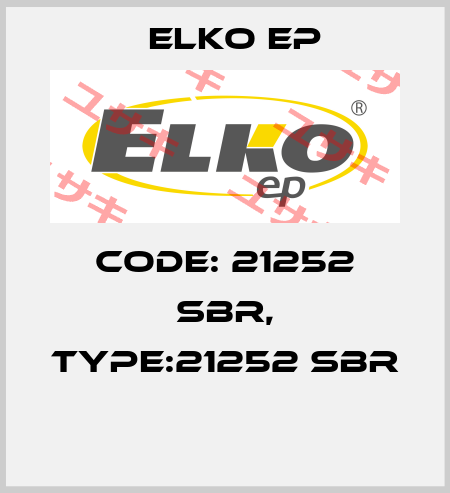 Code: 21252 SBR, Type:21252 SBR  Elko EP