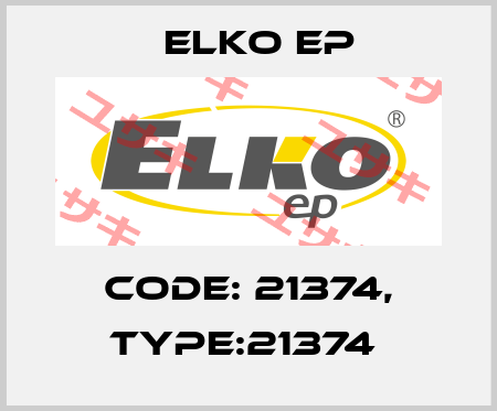 Code: 21374, Type:21374  Elko EP