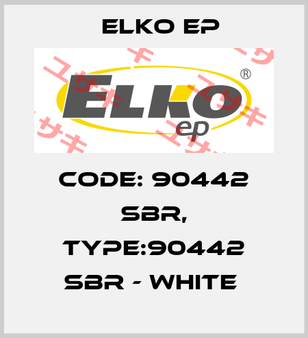 Code: 90442 SBR, Type:90442 SBR - white  Elko EP