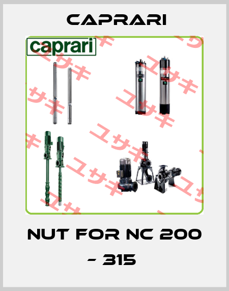 Nut for NC 200 – 315  CAPRARI 
