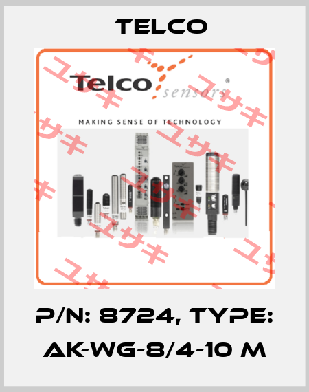 p/n: 8724, Type: AK-WG-8/4-10 m Telco