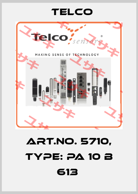 Art.No. 5710, Type: PA 10 B 613  Telco
