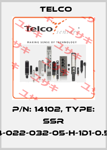 p/n: 14102, Type: SSR 01-4-022-032-05-H-1D1-0.5-J8 Telco