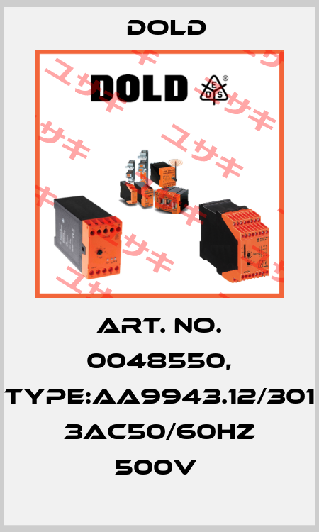 Art. No. 0048550, Type:AA9943.12/301 3AC50/60HZ 500V  Dold