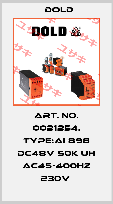 Art. No. 0021254, Type:AI 898 DC48V 50K UH AC45-400HZ 230V  Dold