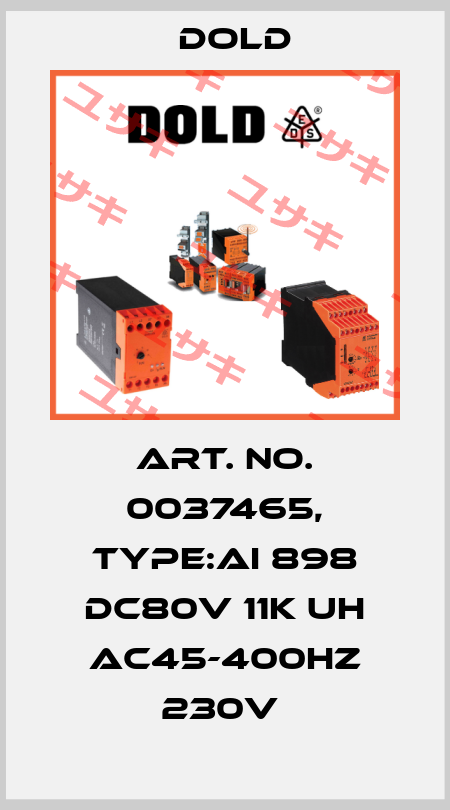 Art. No. 0037465, Type:AI 898 DC80V 11K UH AC45-400HZ 230V  Dold