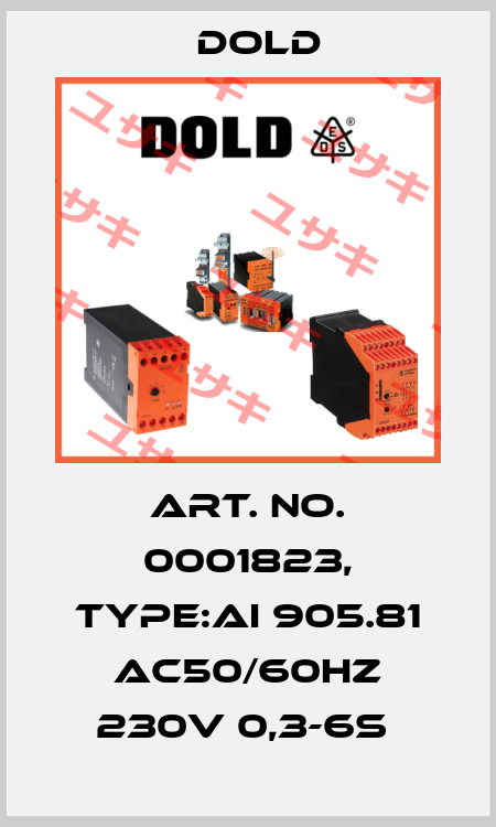 Art. No. 0001823, Type:AI 905.81 AC50/60HZ 230V 0,3-6S  Dold