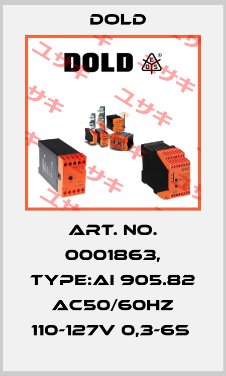 Art. No. 0001863, Type:AI 905.82 AC50/60HZ 110-127V 0,3-6S  Dold