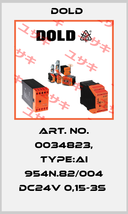 Art. No. 0034823, Type:AI 954N.82/004 DC24V 0,15-3S  Dold